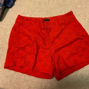 Banana Republic red shorts size 6
